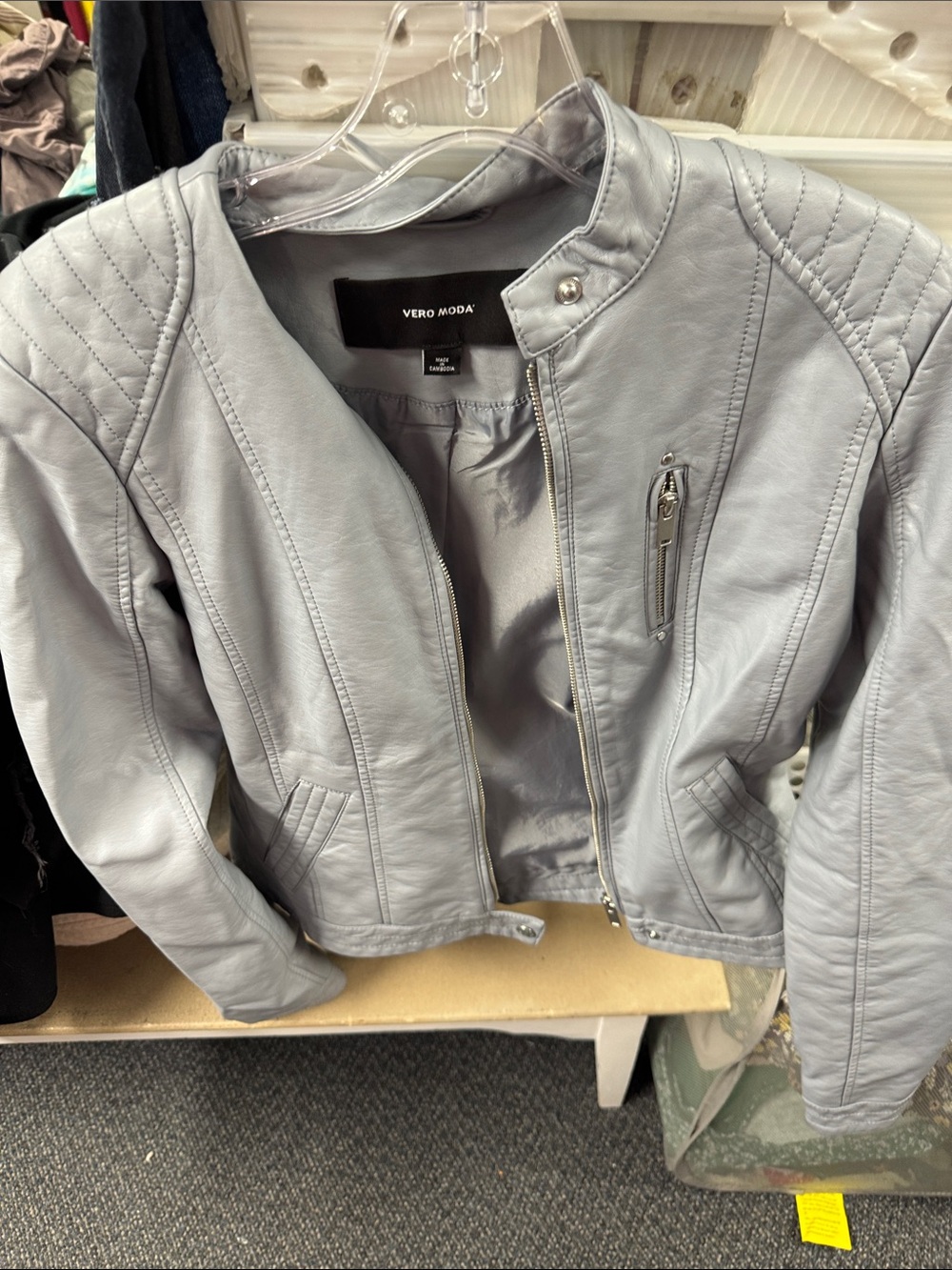 Vero moda faux leather jacket S // 062021